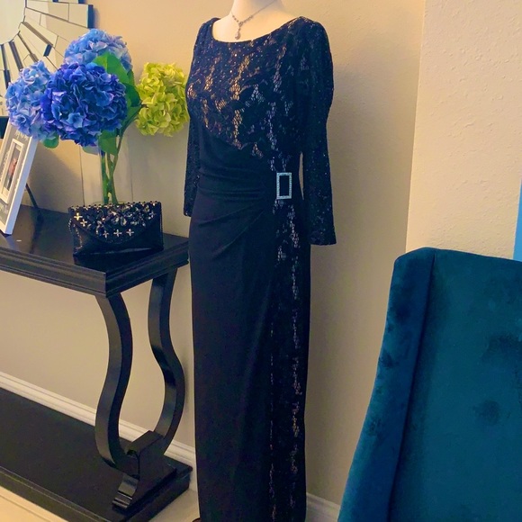 NWOT TAHARI Formal gown sequin maxi dress. Mother of the bride dress. - Picture 4 of 17